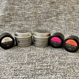 Assorted scented candles